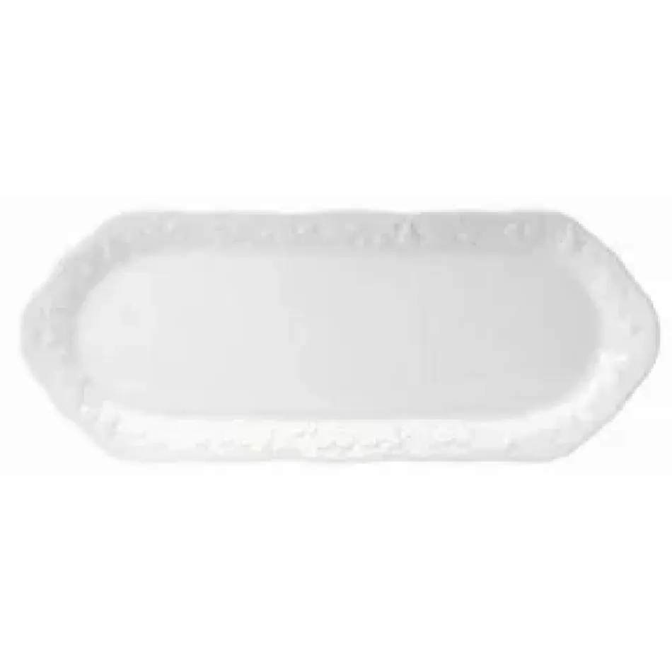 Blanc de Blanc Rectangular Cake Platter