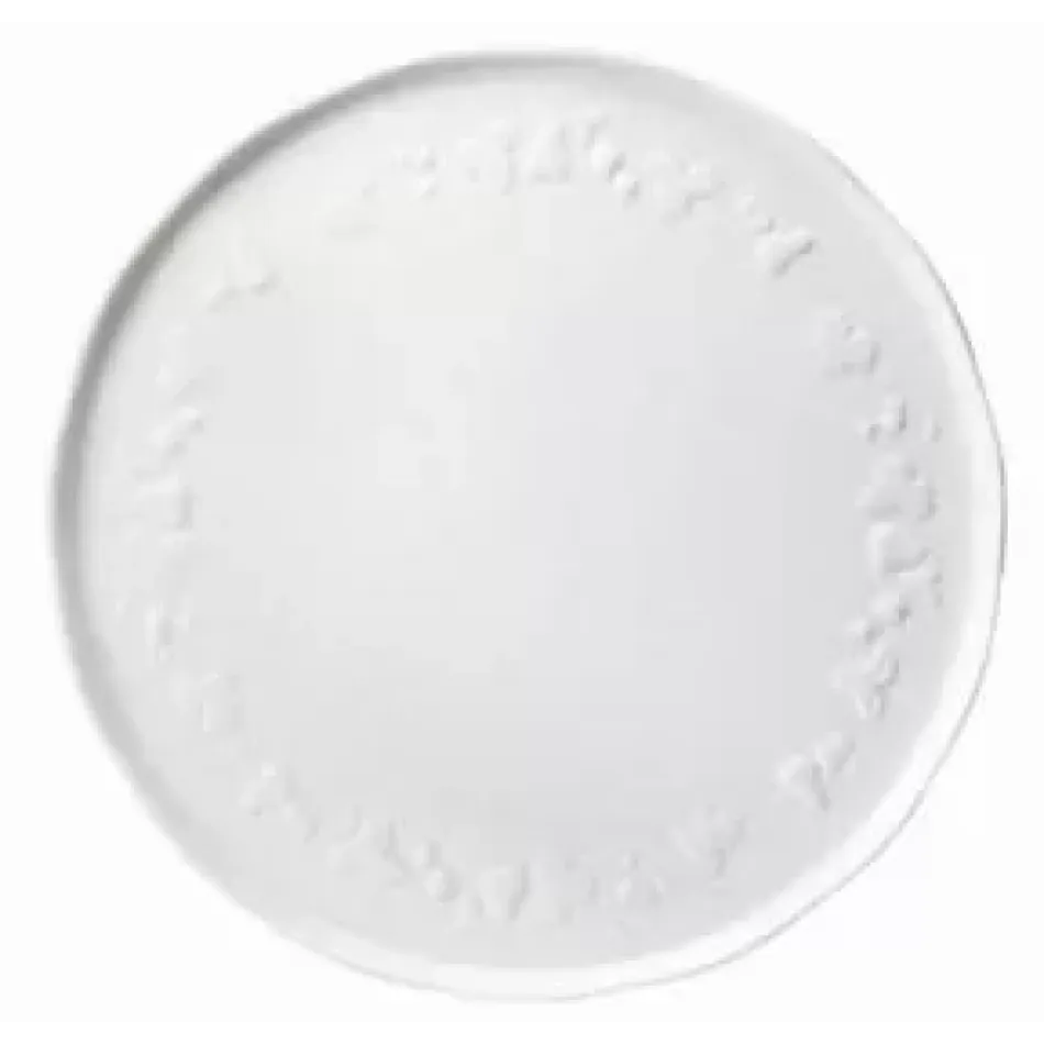 Blanc de Blanc Round Cake Platter