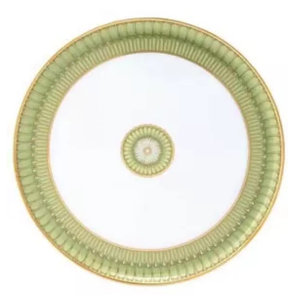 Arcades Green Round Cake Platter