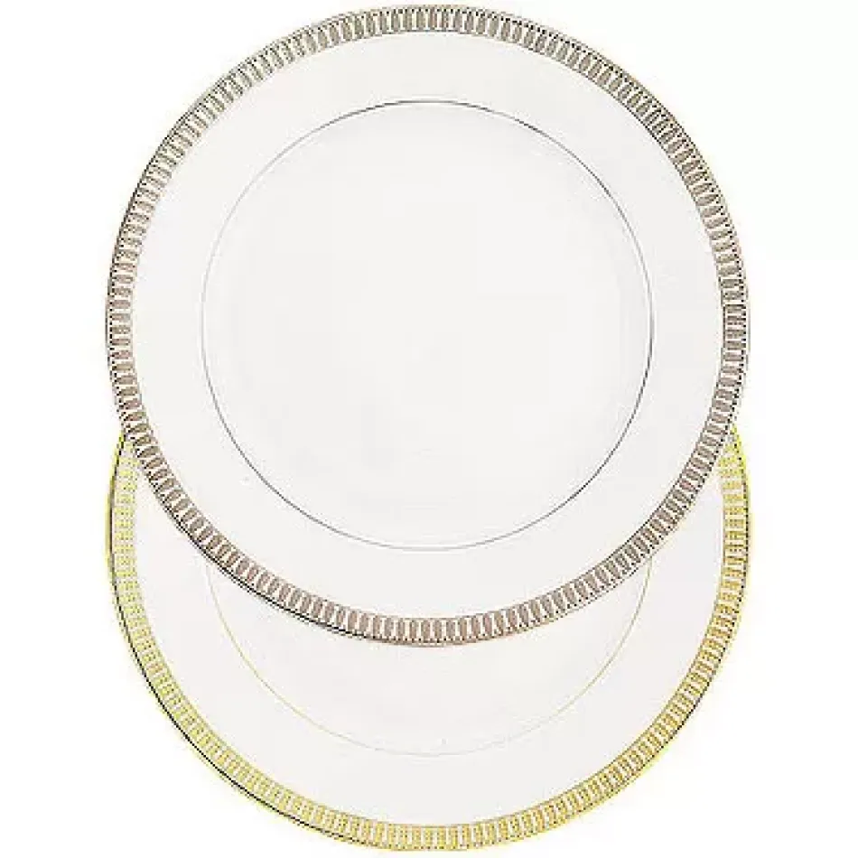 Plumes White/Gold Salad Plate 19.2 Cm