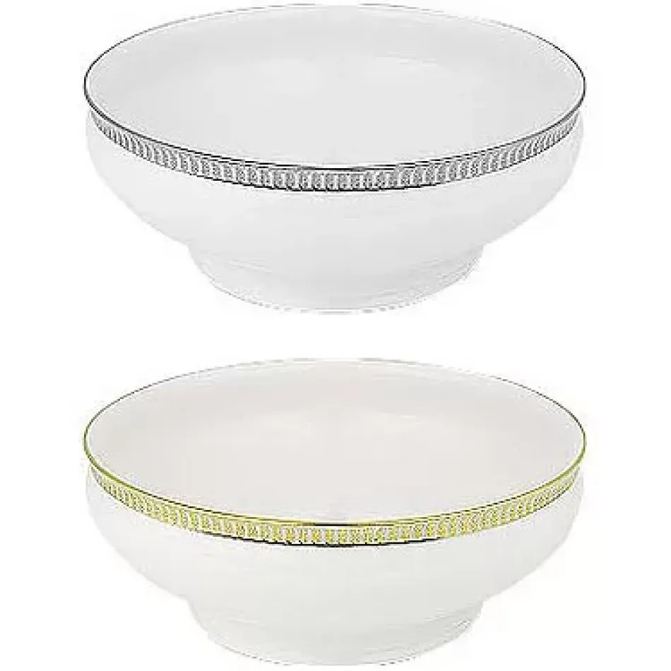 Plumes White/Platinum Salad Bowl 27.5 Cm 290 Cl