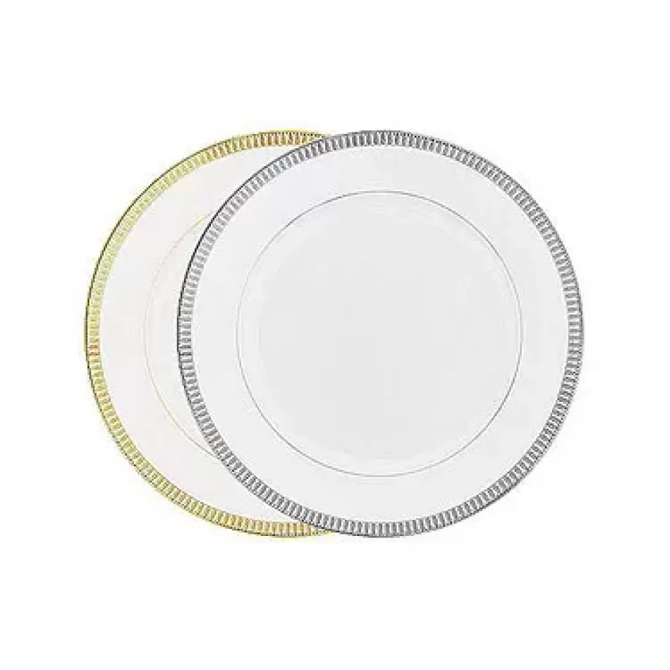 Plumes White/Gold Tart Platter 31.5 Cm