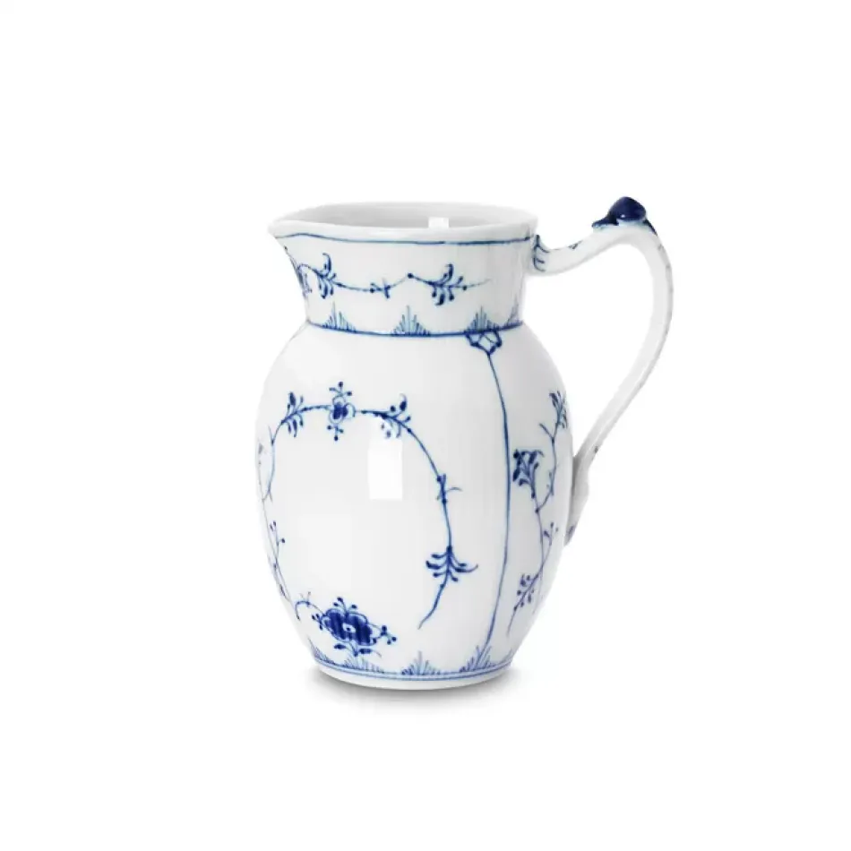 Blue Fluted Plain Jug 90 cl 30 oz