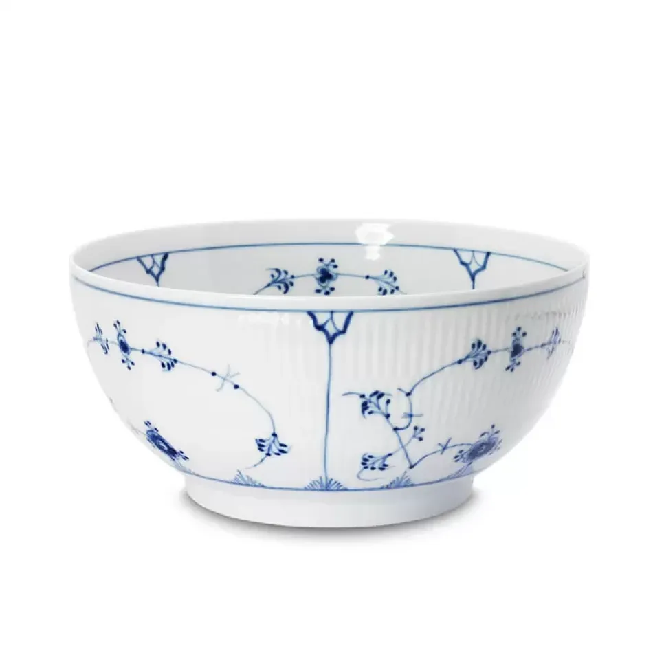 Blue Fluted Plain Bowl 310 cl 3.28 qt, 24 cm 9.45 in