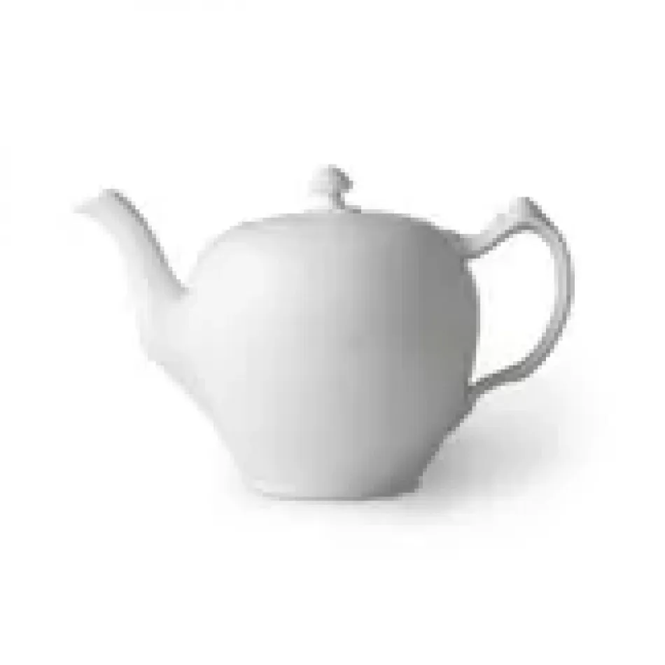 White Fluted Teapot 100 cl 1 qt