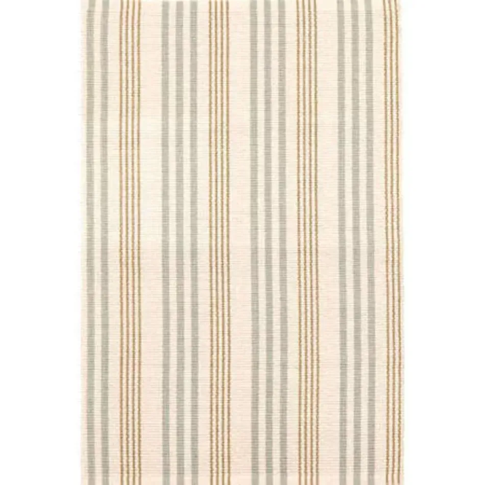 Olive Branch Woven Cotton Rug 6' x 9'