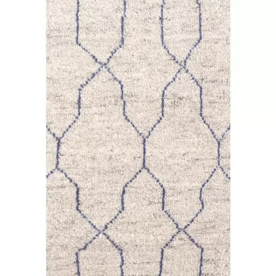 Massena Indigo Hand Knotted Wool Rug 8' x 10'