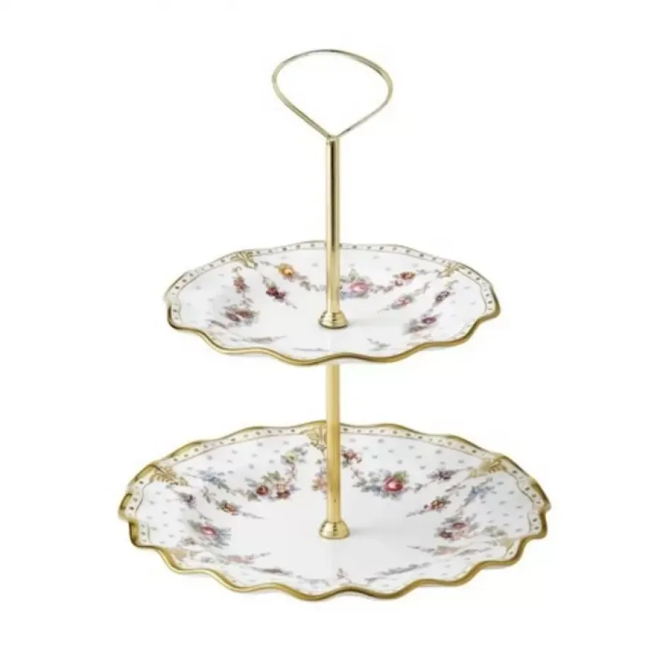 Royal Antoinette Cake Stand 2 Tier (Boxed)