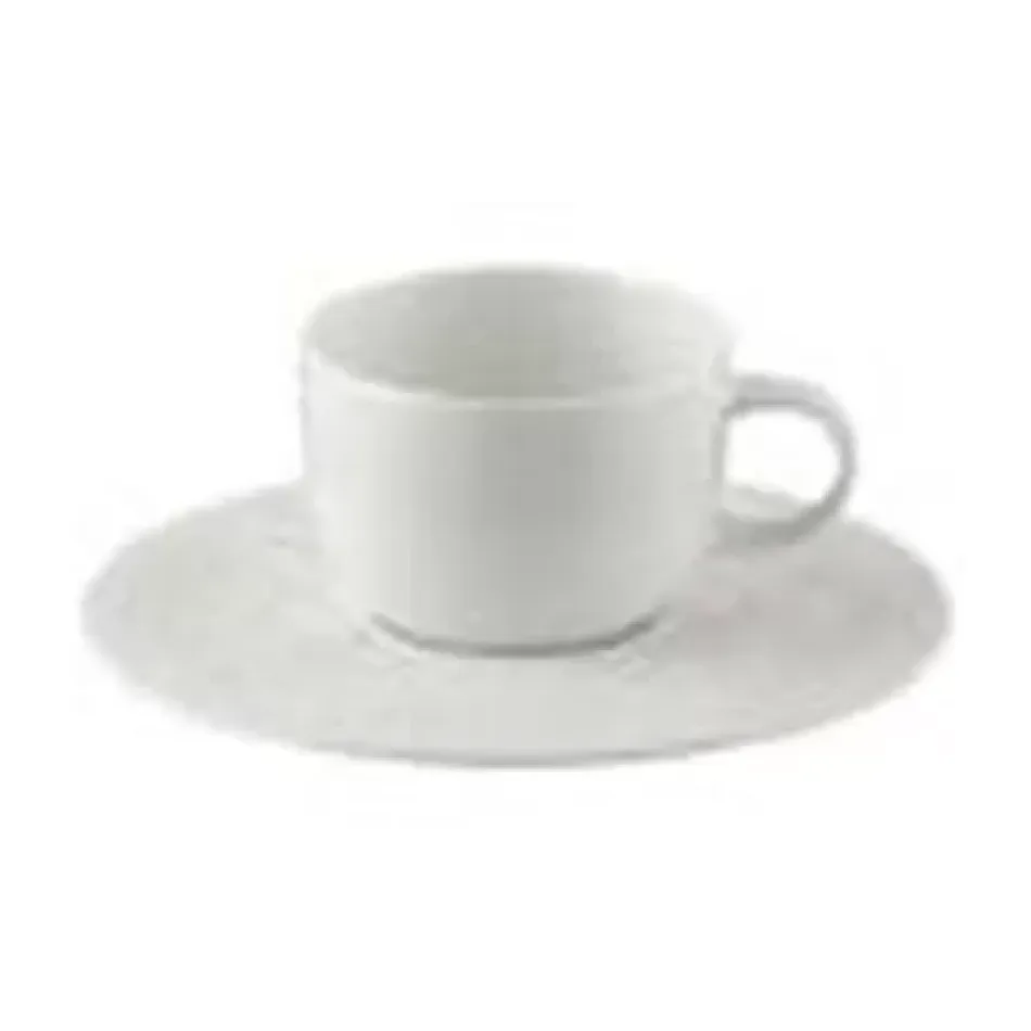 Magic Flute White After Dinner Saucer 4 1/2 in (Special Order)