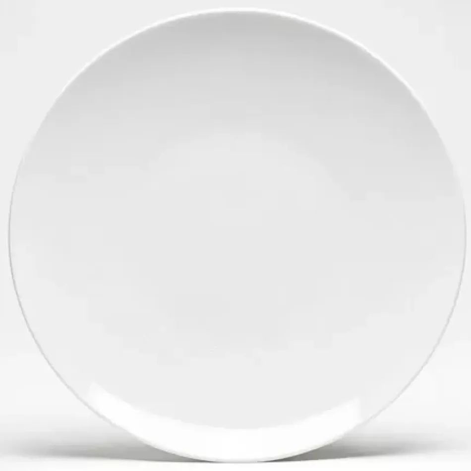 Loft White Dinner Plate Round 11 in