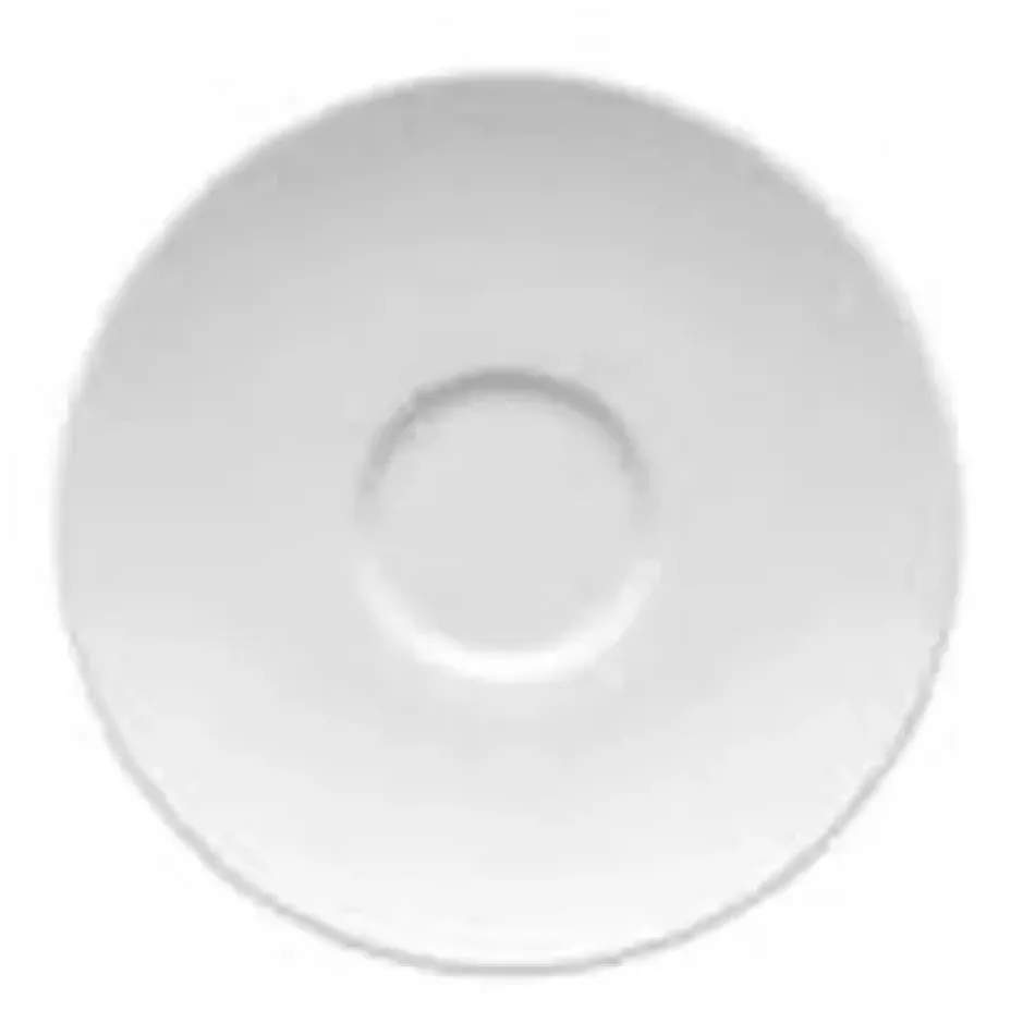 Loft White After Dinner Plate Saucer Round 4 1/2 in