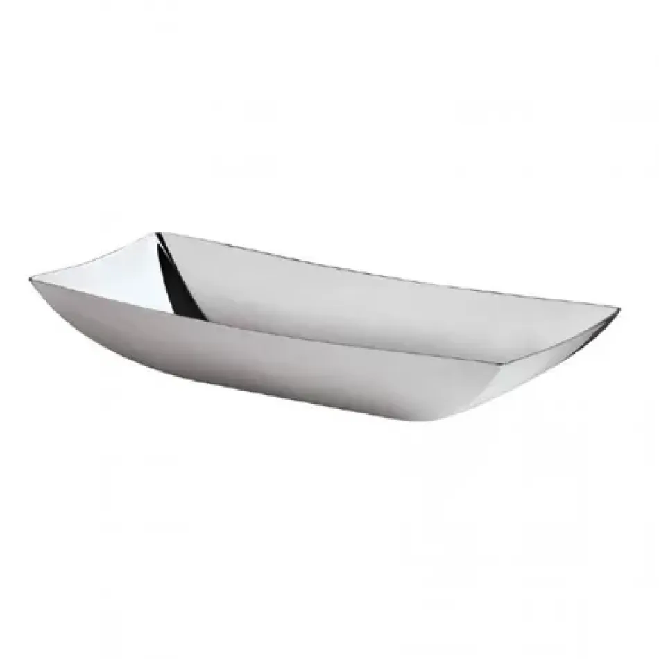 Linea Q Bread Basket 9 1/2 X 4 3/4 in 18/10 Stainless Steel