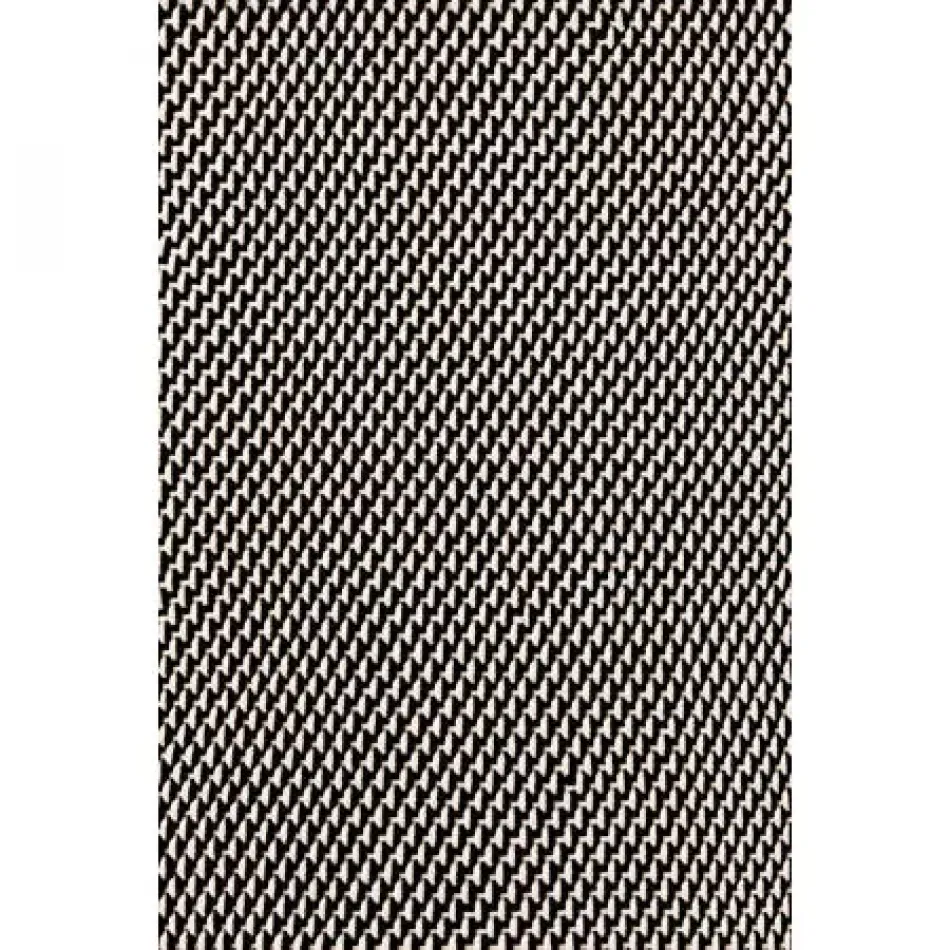 Two-Tone Rope Black/Ivory Handwoven Indooor/Outdoor Rug 10' x 14'
