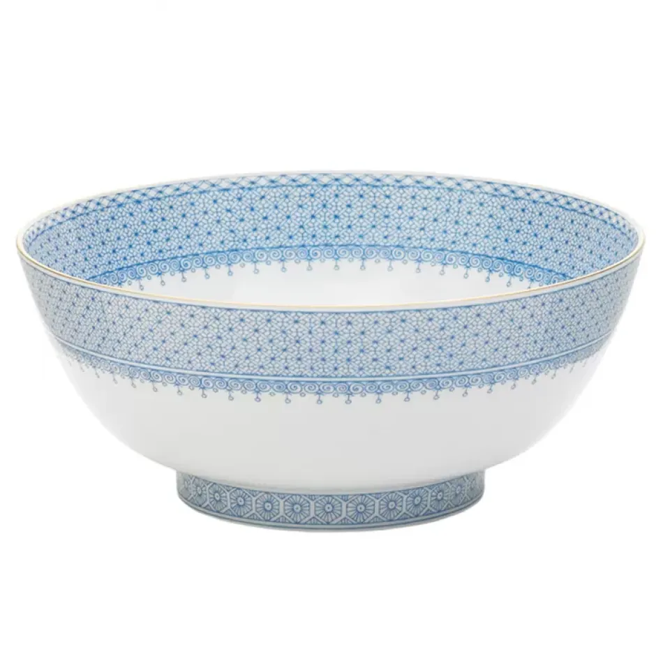 Cornflower Lace Round Serving Bowl 9"