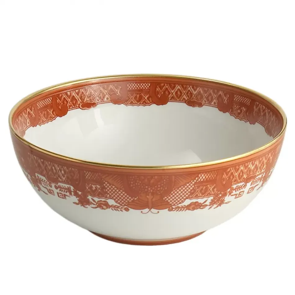 Fitzhugh Cinnabar Salad Bowl - Md. 8.5"