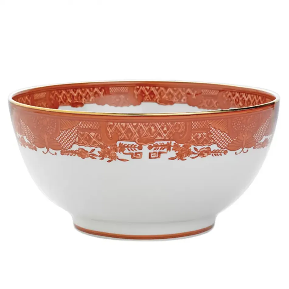 Fitzhugh Cinnabar Salad Bowl Large 9.5"