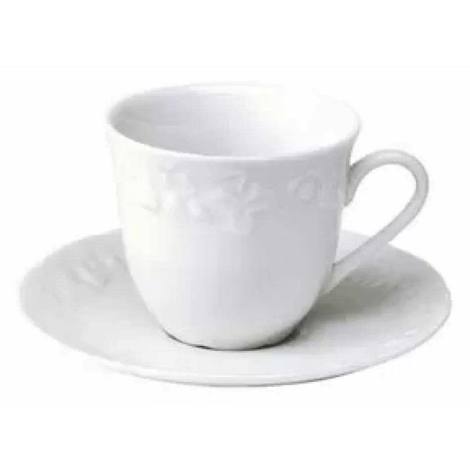 Blanc de Blanc Coffee Saucer