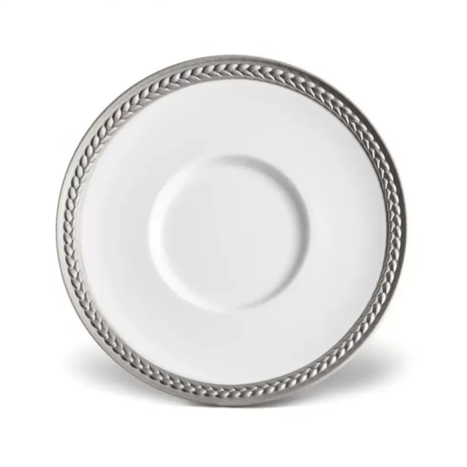Soie Tressee Platinum Saucer 6.5"