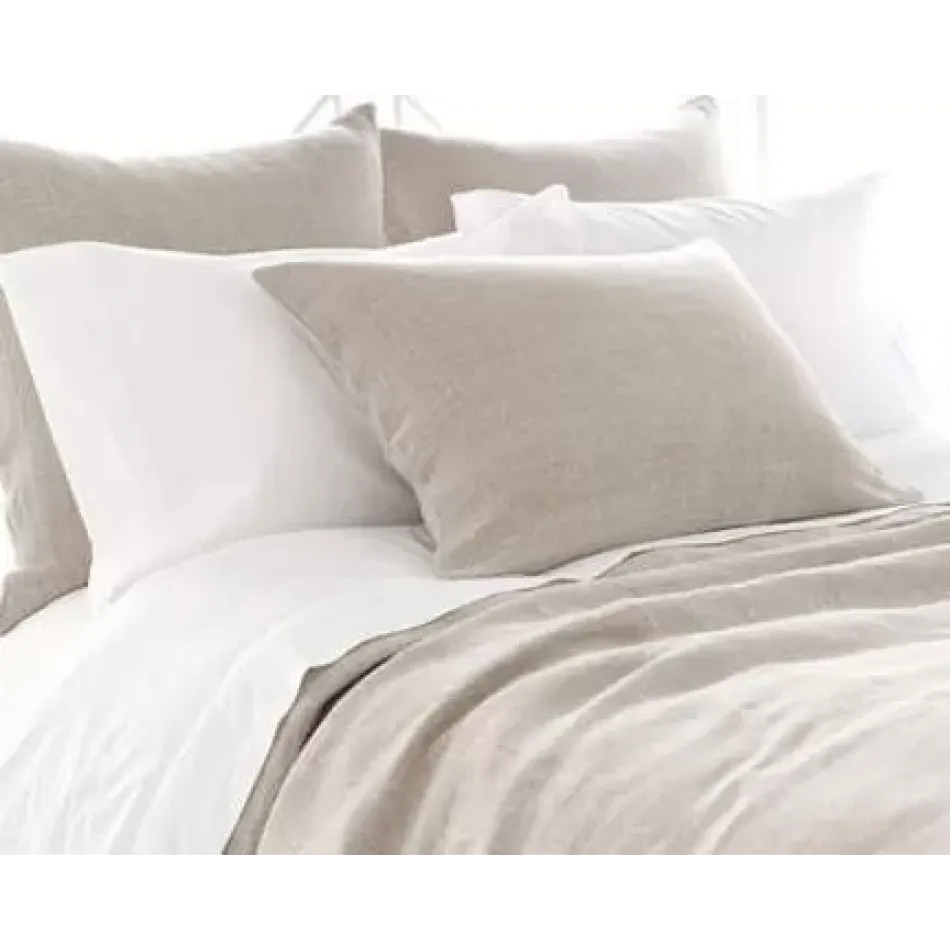 Stone Washed Linen Natural Duvet Cover Full/Queen