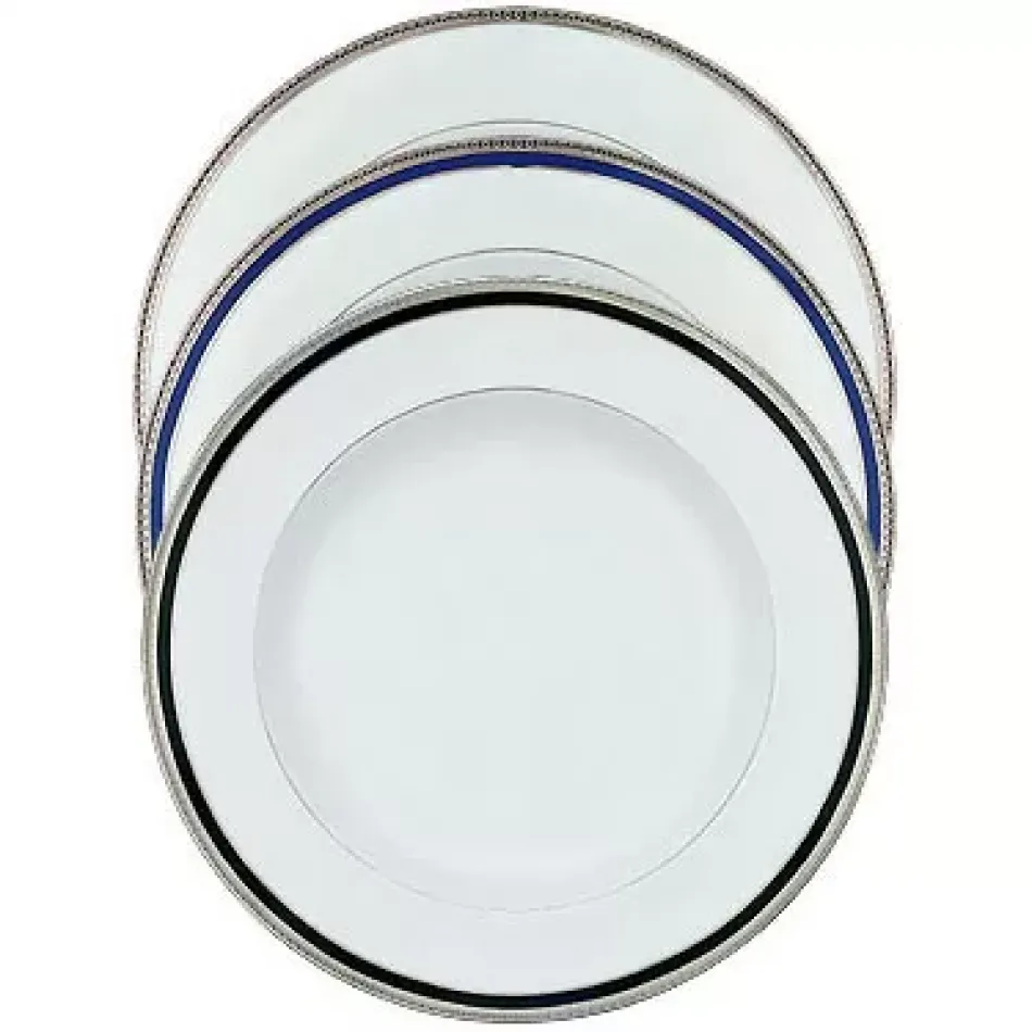 Symphonie Blue/Platinum Deep Platter 31.5 Cm 55 Cl