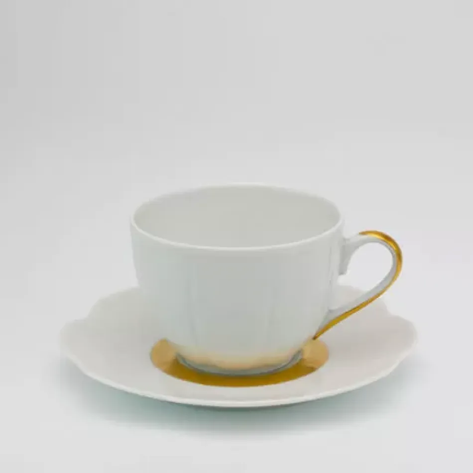 Fleur'T Matte Gold Tea Saucer