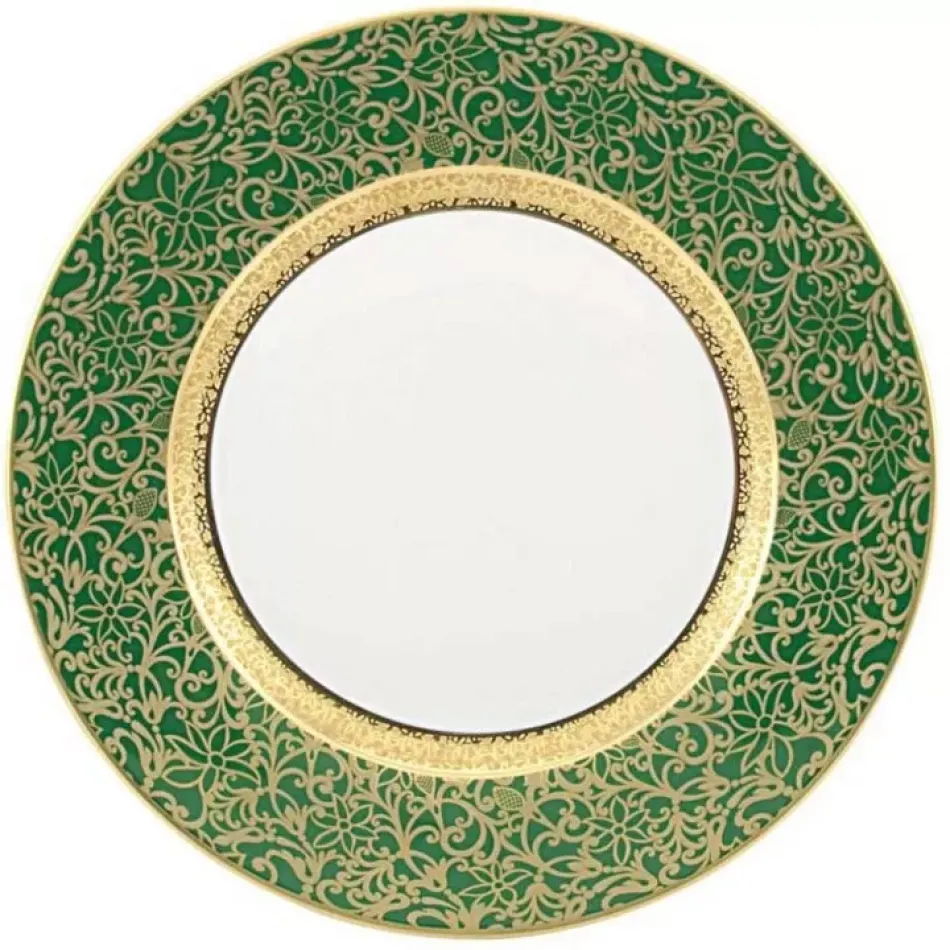 Tolede Green/Gold Bread & Butter Plate Round 6.3 in.
