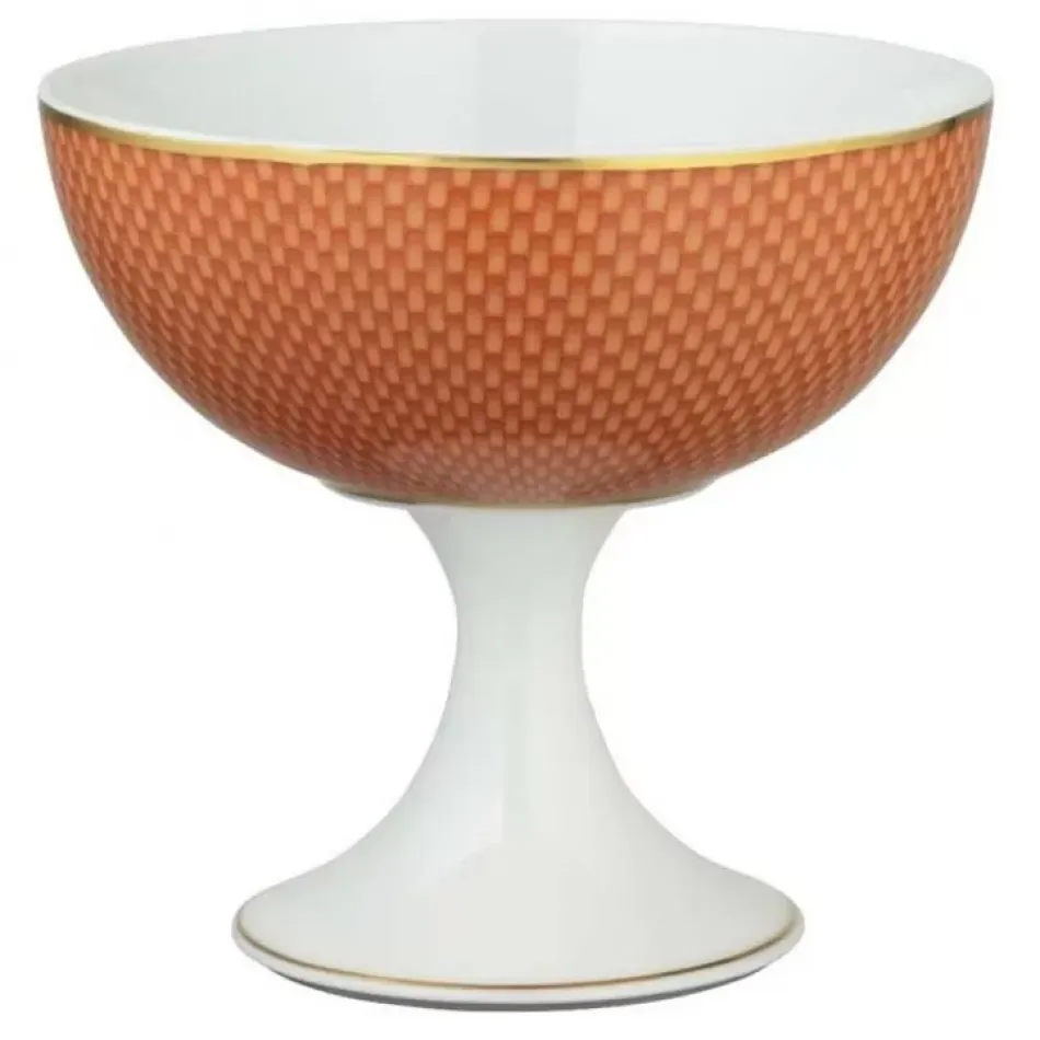 Tresor Orange Sundae Cup Motif N°2 Diam 4.6 in