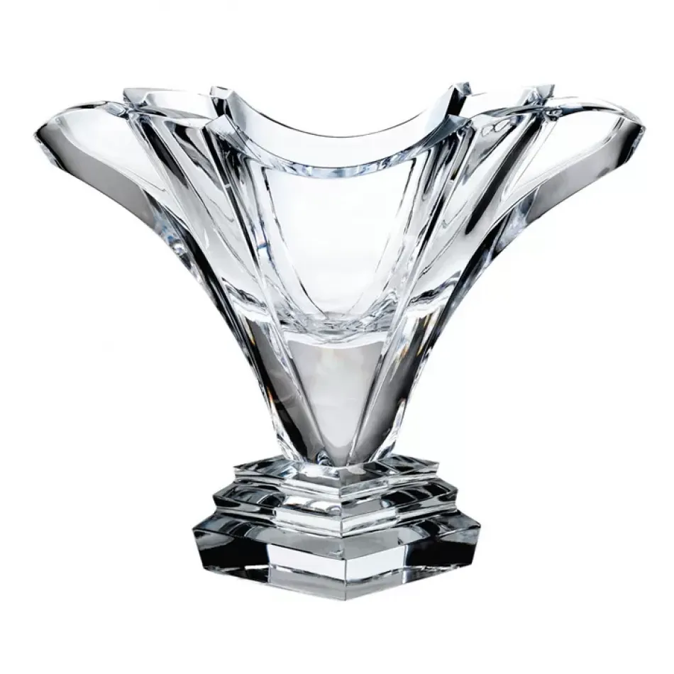 Fan Vase Clear Lead-Free Crystal, Cut 21 cm