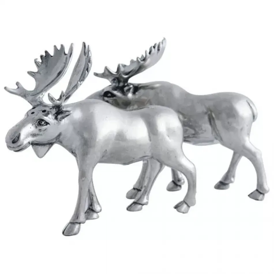 Lodge Style Moose Salt And Pepper Set