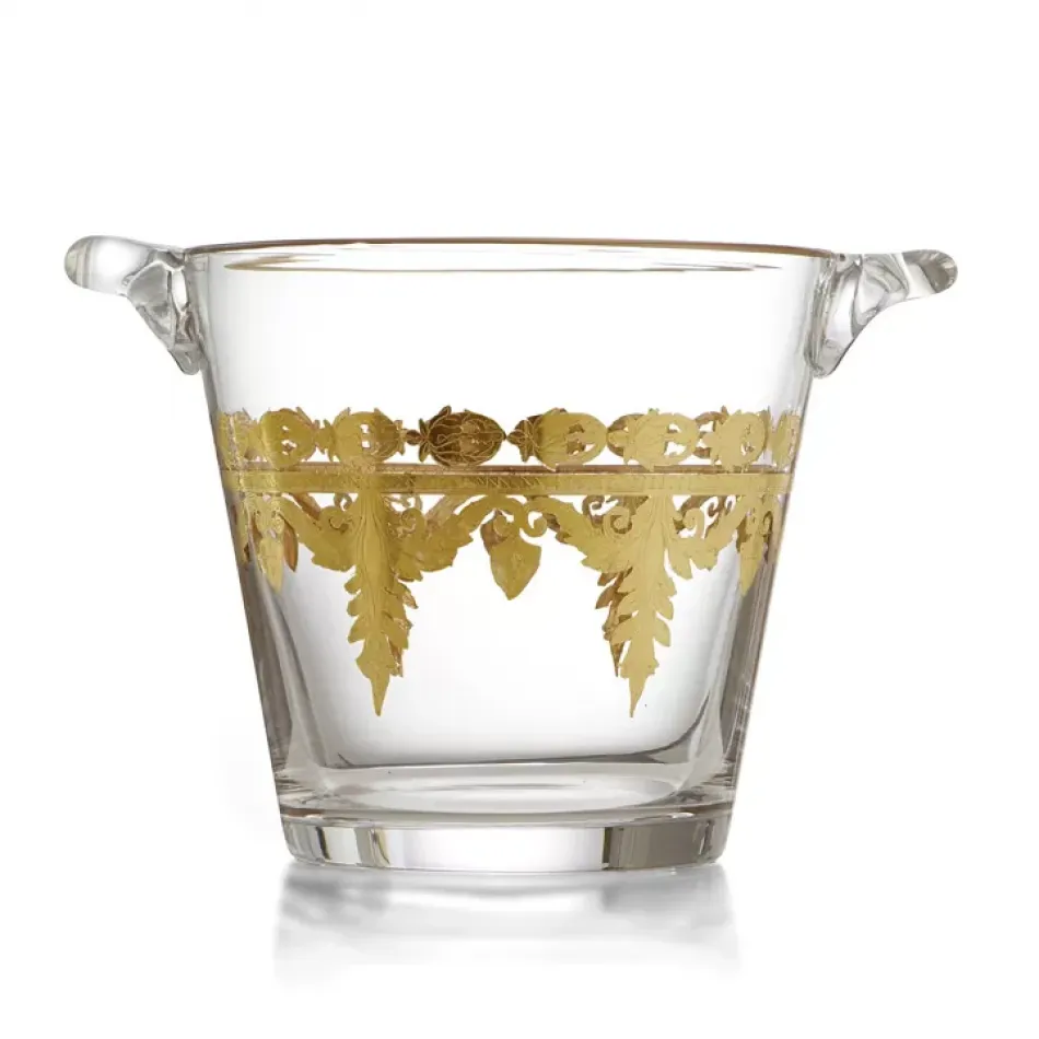 Vetro Gold Ice Bucket 7.25" H x 7.5" D