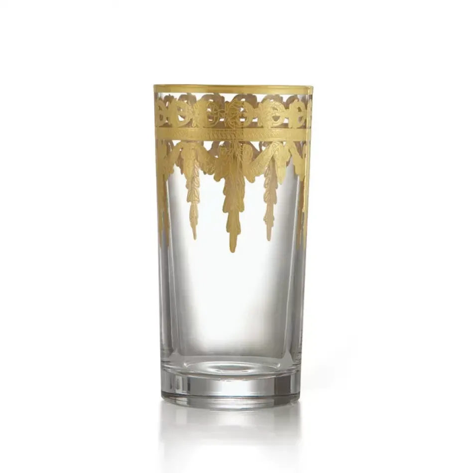 Vetro Gold Highball Glass 5.75" H x 3" D 12 oz