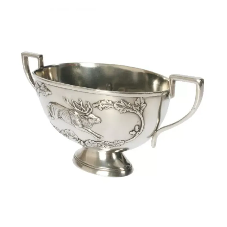 Lodge Style Noble Elk Pewter Gravy Boat