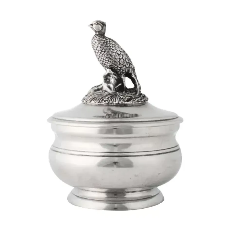 Morning Hunt Pewter Pheasant Sauce Bowl