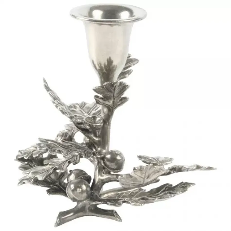 Majestic Forest Oak Leaf Candlestick - 1 Taper