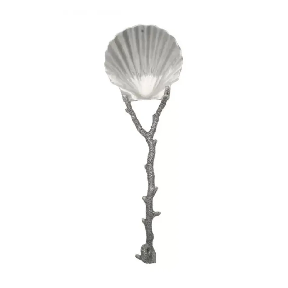 Sea And Shore Scallop Shell Coral Serving Spoon