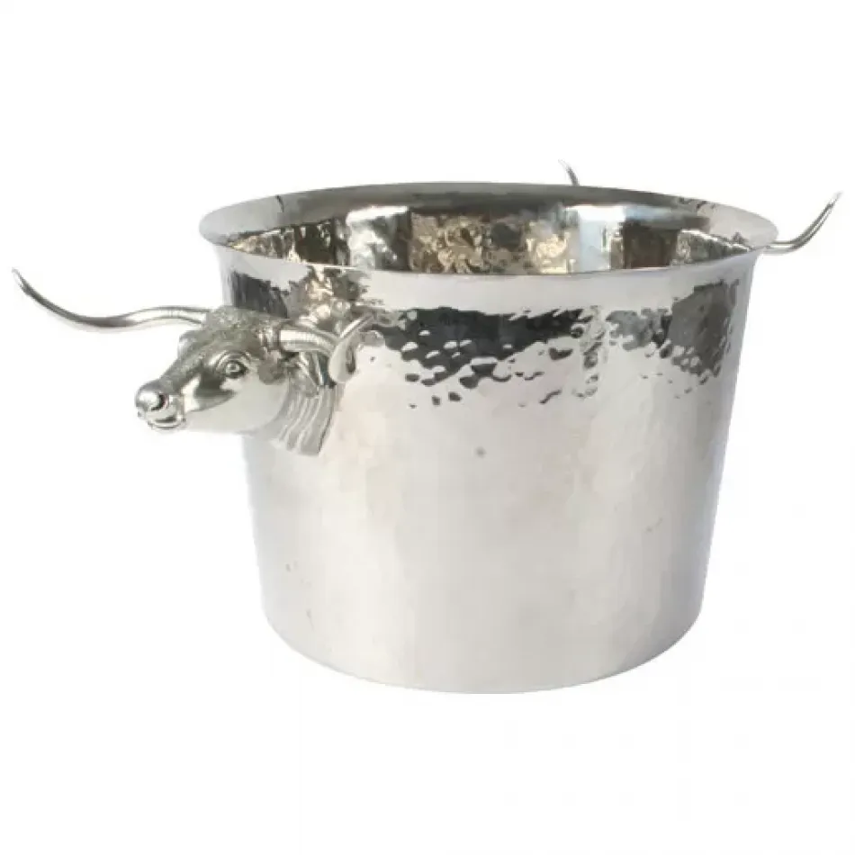 Western Frontier Long Horn Steer Ice Tub Punchbowl