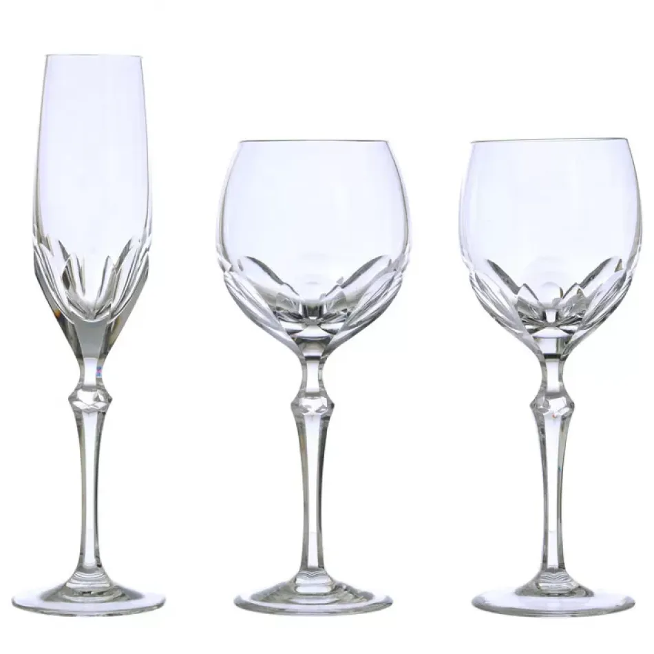 Nouveau Classic Clear Burgundy Glass