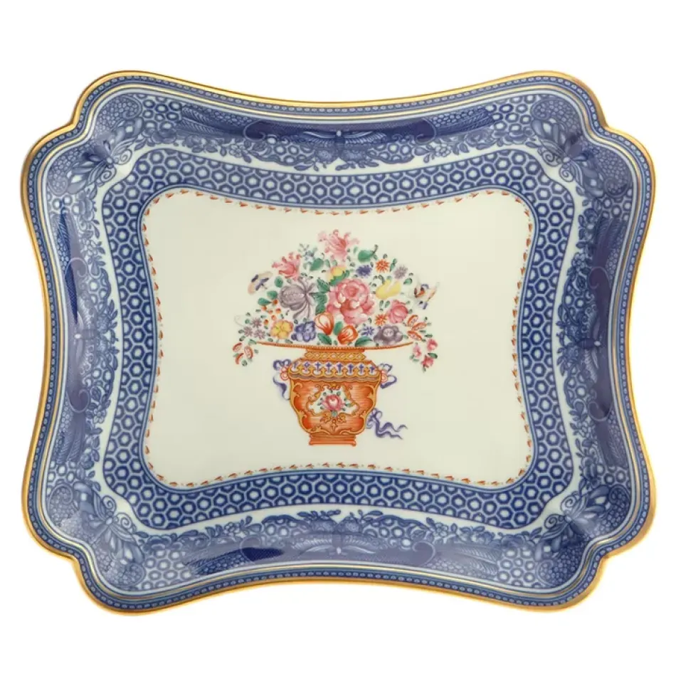 Mandarin Bouquet Cookie Plate 10.5"