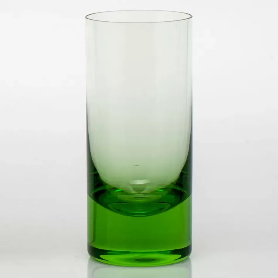 Whisky Set Tumbler For Water Ocean Green Lead-Free Crystal, Plain 400 ml