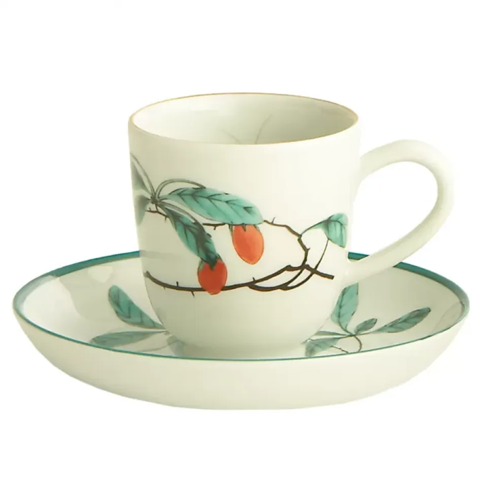 Famille Verte Demi Cup & Saucer