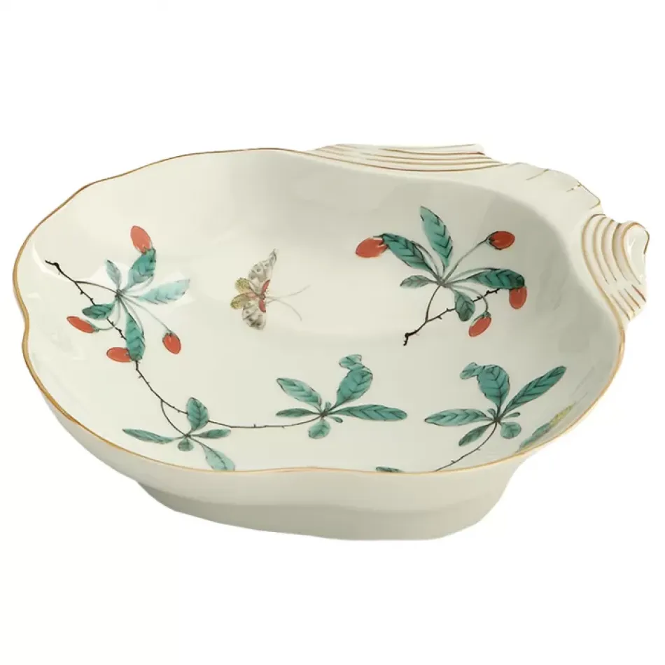 Famille Verte Shell Dish 8.25"