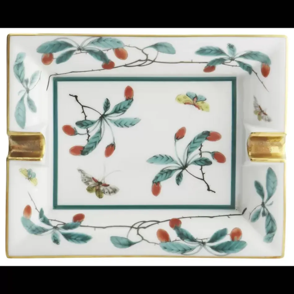 Famille Verte Tray - Lg 7.5" x 6"