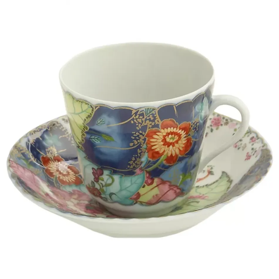 Tobacco Leaf Tea Cup & Saucer 2.5"