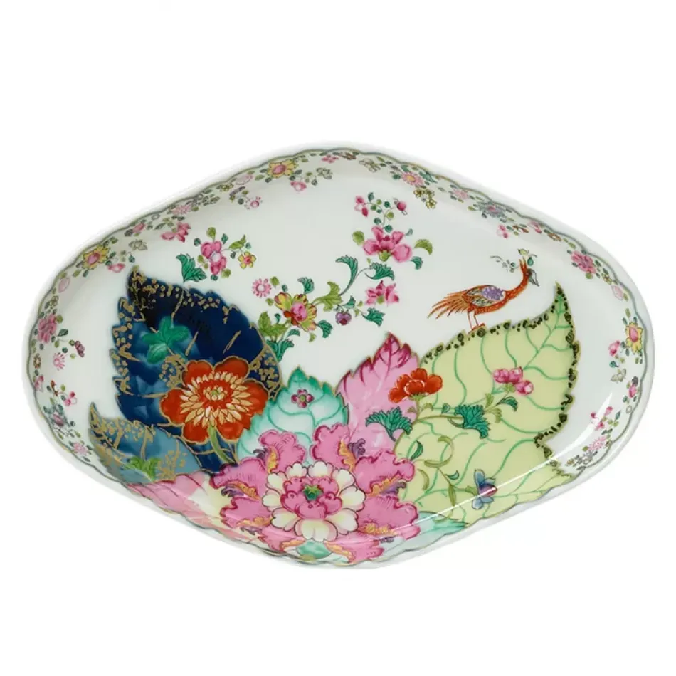 Tobacco Leaf Oval Tray 7.5"