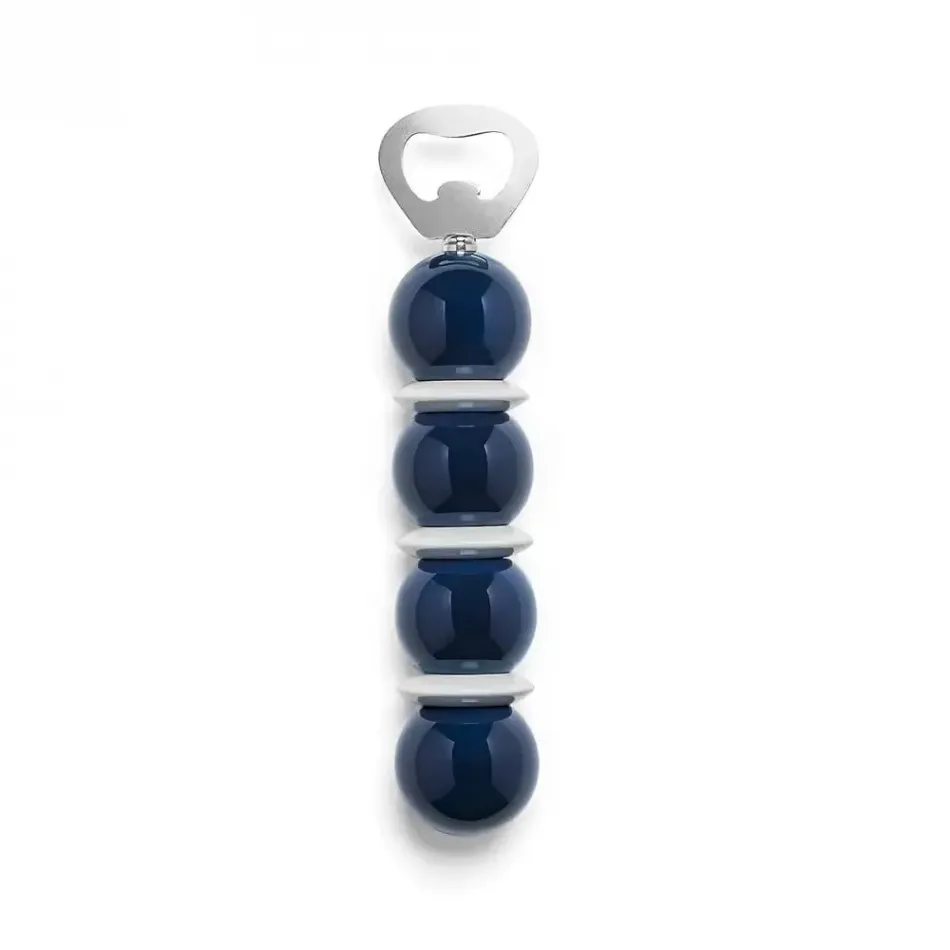 Bobbin Navy & White Bottle Opener