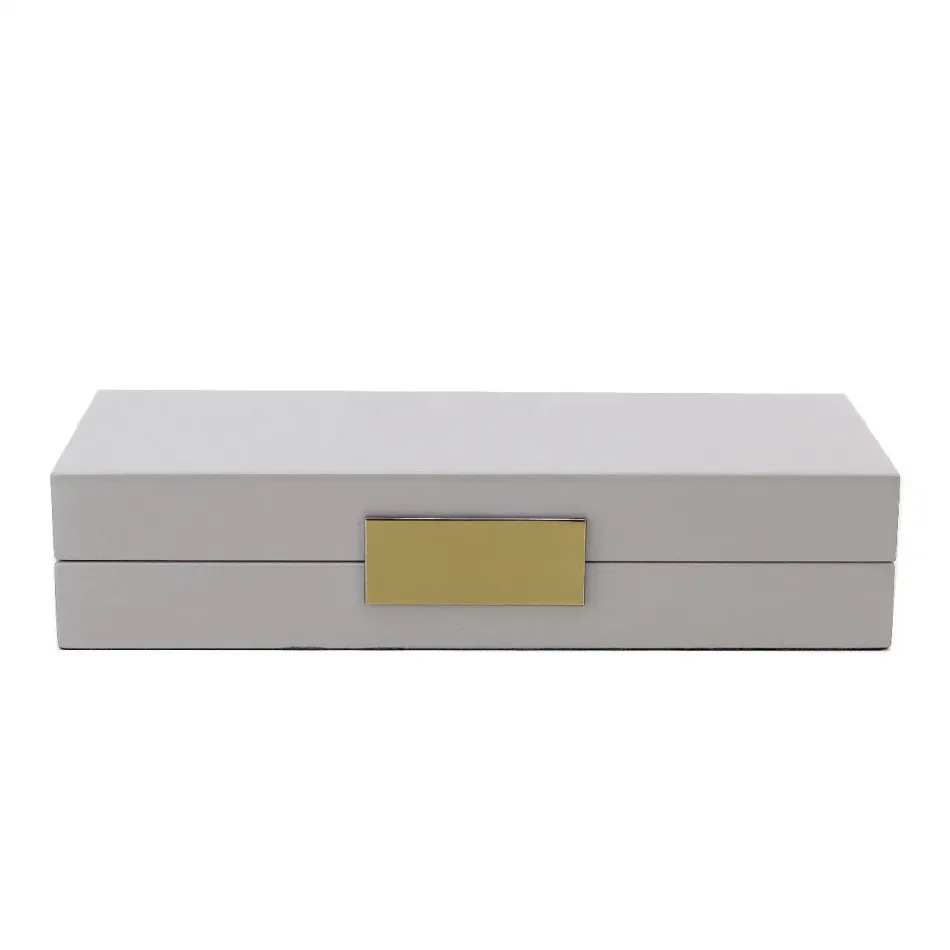4 x 9 in Chiffon & Gold Small Storage Box
