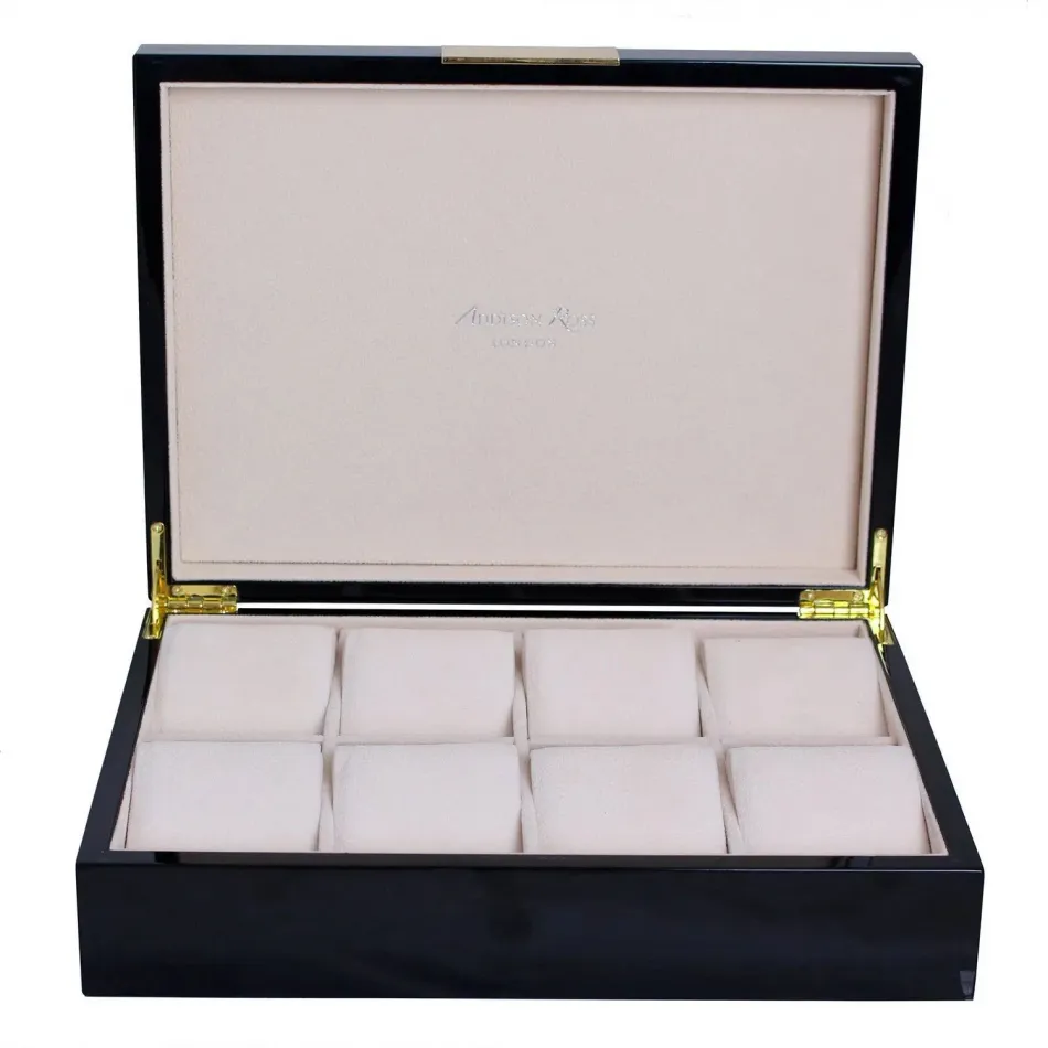 8 x 11 in Black & Gold W Large Storage Box