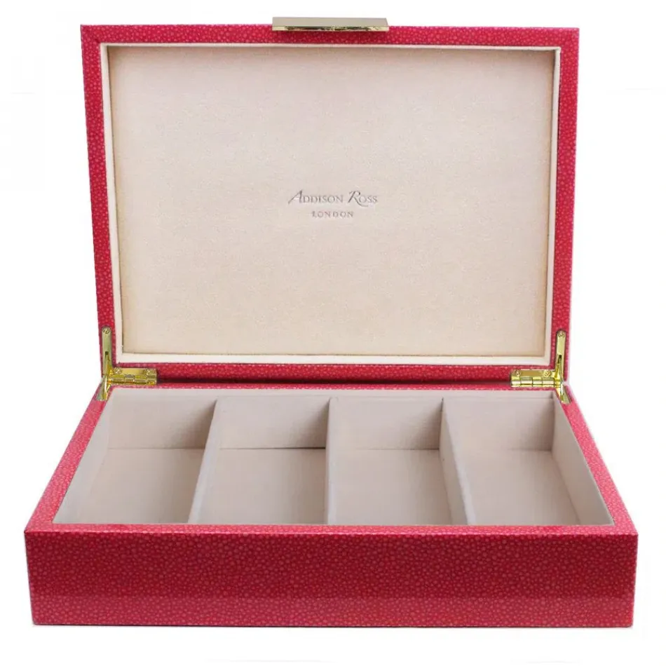 8 x 11 in Pink Shagreen Gold G Large Storage Box
