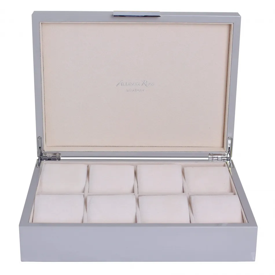 8 x 11 in Chiffon & Silver W Large Storage Box