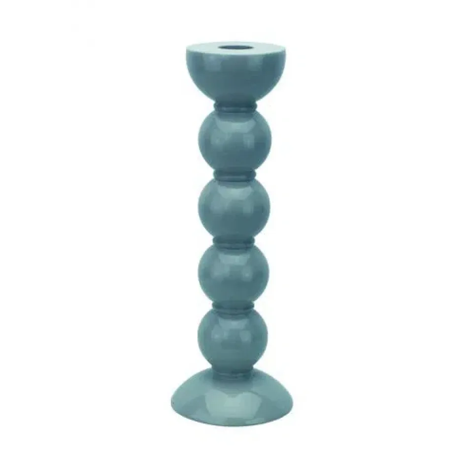 Tall Chambray Bobbin Candlestick - 24Cm